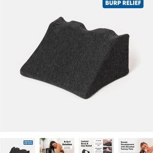 Gray Infant Burp Relief Pillow